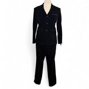 Isaac Mizrahi Boys' Slim Fit 3 Piece Velvet Suit formal holidays size 18 NWT